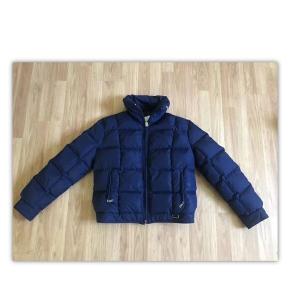 VINTAGE 80’s BOGNER Goose Down Navy Puffer Jacket Coat - Picture 3 of 12